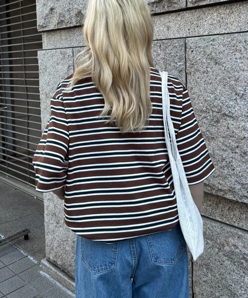GEVACO（ゲバコ）の「【GEVACO/ゲバコ】半袖カノコポロシャツ（ポロシャツ・レディース・グレー/ブラウン・LARGE/MEDIUM）」の13枚目の写真