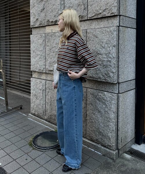 GEVACO（ゲバコ）の「【GEVACO/ゲバコ】半袖カノコポロシャツ（ポロシャツ・レディース・グレー/ブラウン・LARGE/MEDIUM）」の15枚目の写真