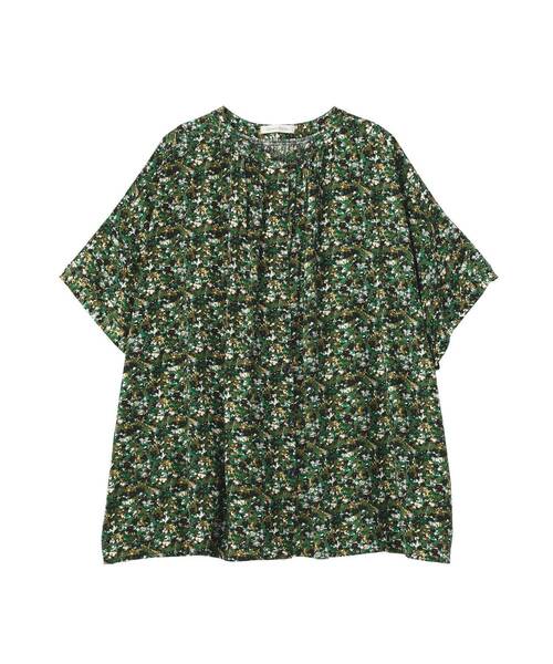 Green Parks(グリーンパークス)の「【WEB限定】アソート柄さらっとレーヨンブラウスⅡ(シャツ/ブラウス・レディース・その他14/ブラック/ストライプ/サックスブルー系1/ブラック系その他・FREE)」の21枚目の写真
