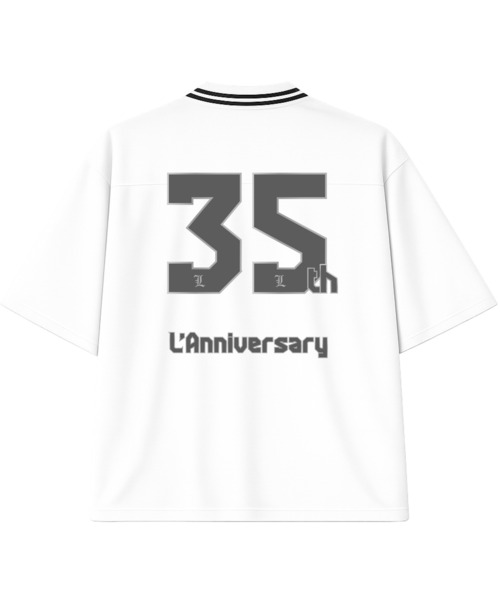 ZOZOVILLA(ゾゾヴィラ)の「【L’Arc-en-Ciel × ZOZOVILLA】Short Sleeve Football Game Shirt(Tシャツ/カットソー・メンズ・ブラック/グレー/ホワイト・X-SMALL/MEDIUM/SMALL/X-LARGE/LARGE)」の4枚目の写真