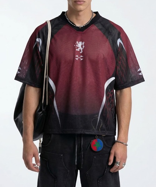 CORPUS TOKYO(コーパス トーキョー)の「Vネック フットボール メッシュTシャツ(Tシャツ/カットソー・メンズ・A/B/C/D/E・1/2)」の22枚目の写真