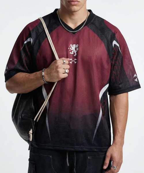 CORPUS TOKYO(コーパス トーキョー)の「Vネック フットボール メッシュTシャツ(Tシャツ/カットソー・メンズ・A/B/C/D/E・1/2)」の21枚目の写真