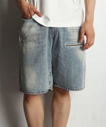 デニムショーツ バギーパンツ」に該当するパンツ（ハーフ・ひざ丈