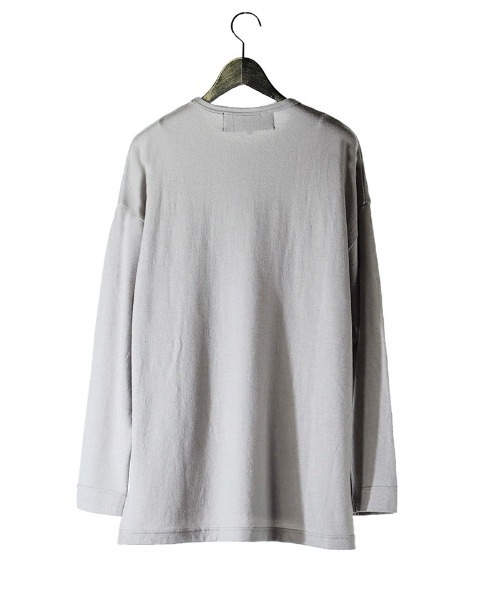 EGO TRIPPING(エゴトリッピング)の「mlt5729-WASHABLE WOOL TEE ウールTシャツ(666352)(Tシャツ/カットソー・メンズ・チャコール/ライトグレー/ブラック・48/46)」の12枚目の写真