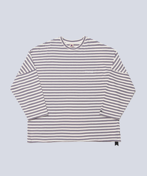 STANCE SEOUL(スタンス・ソウル)の「STRIPE MANTA LONG SLEEVE (IVORY STRIPE)(Tシャツ/カットソー・レディース・その他・LARGE/MEDIUM/SMALL)」の1枚目の写真