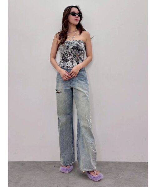 EVRIS(エヴリス)の「【パッド付】スタッズベアトップ 夏服(キャミソール・レディース・グレー/ベージュ/ブラック・FREE)」の12枚目の写真