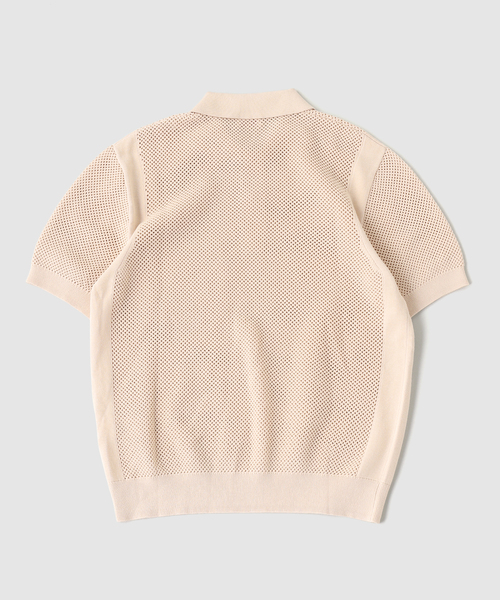EDIFICE(エディフィス)の「fursac (フルサック) Knit ポロ(ポロシャツ・メンズ・ベージュ・X-LARGE/LARGE/MEDIUM)」の5枚目の写真