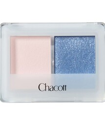 Chacott（チャコット）の「チャコット アイシャドウデュオ 【602ホワイトミルクティー×ブルー】（アイシャドウ）」