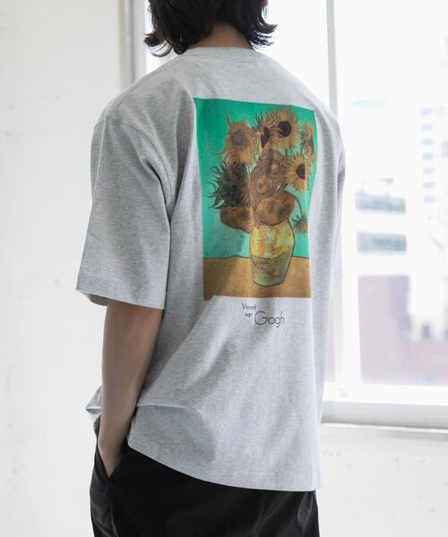 FORK&SPOON(フォークアンドスプーン)の「FORK&SPOON Gogh art t-shirts(Tシャツ/カットソー・メンズ・チャコールグレー/グレー系その他・5/4)」の1枚目の写真