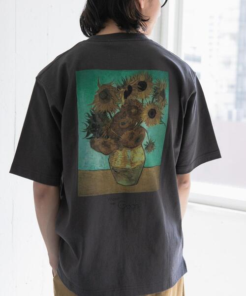 FORK&SPOON(フォークアンドスプーン)の「FORK&SPOON Gogh art t-shirts(Tシャツ/カットソー・メンズ・チャコールグレー/グレー系その他・5/4)」の2枚目の写真
