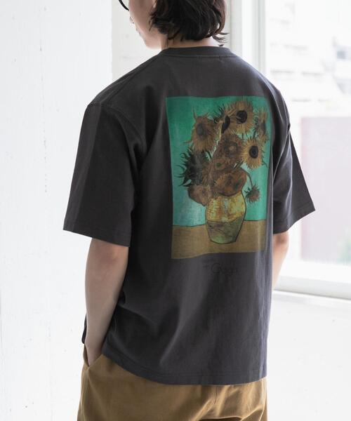 FORK&SPOON(フォークアンドスプーン)の「FORK&SPOON Gogh art t-shirts(Tシャツ/カットソー・メンズ・チャコールグレー/グレー系その他・5/4)」の3枚目の写真