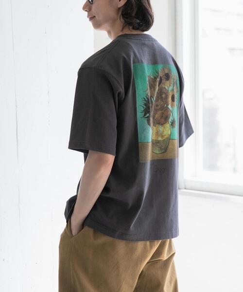 FORK&SPOON(フォークアンドスプーン)の「FORK&SPOON Gogh art t-shirts(Tシャツ/カットソー・メンズ・チャコールグレー/グレー系その他・5/4)」の4枚目の写真