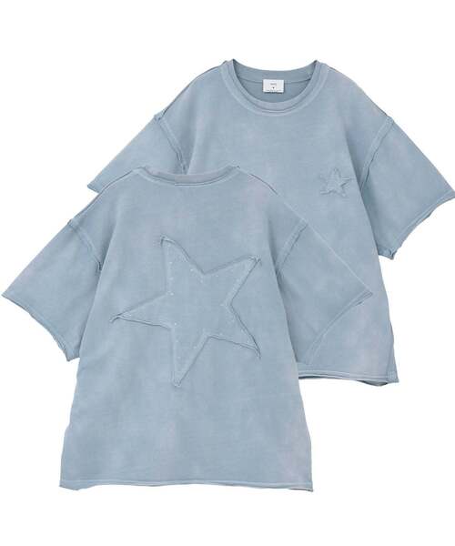 CONVERSE TOKYO(コンバーストウキョウ)の「HOTFIX STAR TEE(Tシャツ/カットソー・レディース・サックスブルー/ホワイト/ブラック・SMALL/MEDIUM)」の3枚目の写真