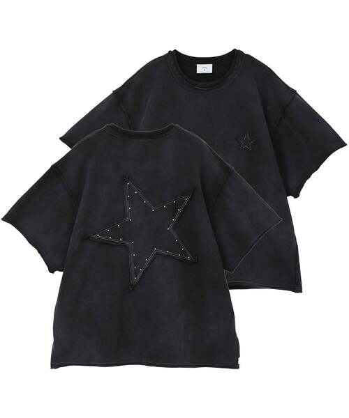 CONVERSE TOKYO(コンバーストウキョウ)の「HOTFIX STAR TEE(Tシャツ/カットソー・レディース・サックスブルー/ホワイト/ブラック・SMALL/MEDIUM)」の2枚目の写真