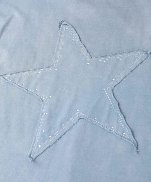 CONVERSE TOKYO(コンバーストウキョウ)の「HOTFIX STAR TEE(Tシャツ/カットソー・レディース・サックスブルー/ホワイト/ブラック・SMALL/MEDIUM)」の10枚目の写真