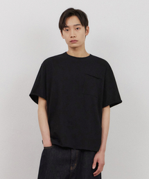 カットオフクロップボックスTシャツ(ブラック)