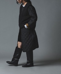 オニオン キルト ロング コート ボアベスト セット / Onion Quilt Long Coat Set