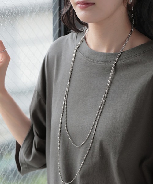 HUG.U(ハグユー)の「「アセナイン」 汗ジミ軽減 ボックスTシャツ(Tシャツ/カットソー・レディース・ブラック/レッド/ブルー/ダークグレー/オリーブ/ホワイト/ライトグレー・FREE)」の20枚目の写真