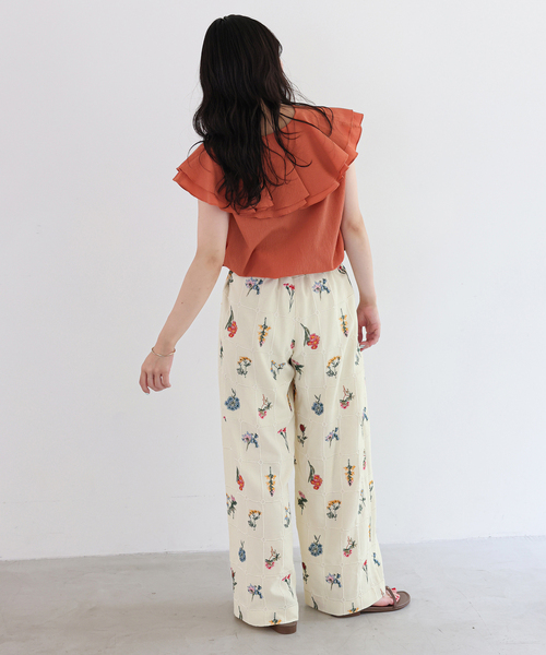 SLOBE IENA（スローブイエナ）の「embroideryメッシュパンツ（その他パンツ・レディース・ブラック・FREE）」の22枚目の写真