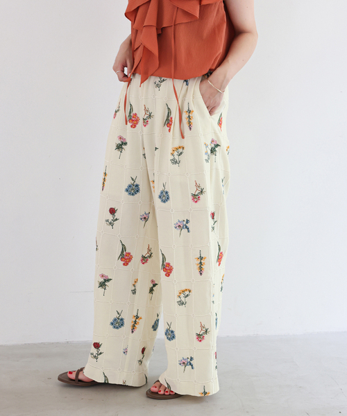 SLOBE IENA（スローブイエナ）の「embroideryメッシュパンツ（その他パンツ・レディース・ブラック・FREE）」の19枚目の写真