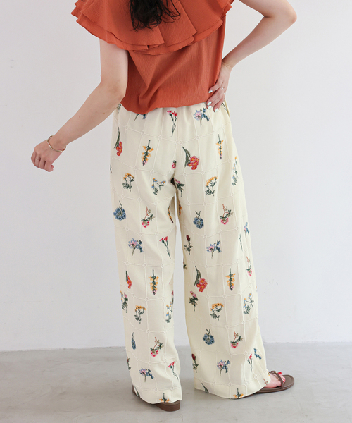 SLOBE IENA（スローブイエナ）の「embroideryメッシュパンツ（その他パンツ・レディース・ブラック・FREE）」の17枚目の写真