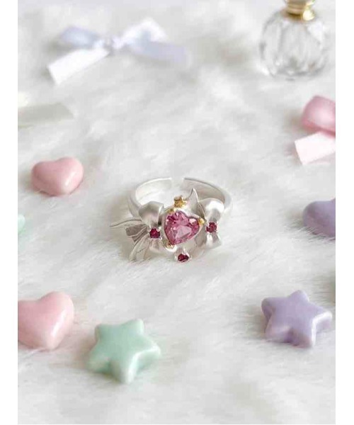 tone(トーン)の「【88eighty-eight】ピンクハートビジューCUTEリボンリング【import】(MA)(リング・レディース・ホワイト/ブラック・FREE)」の12枚目の写真