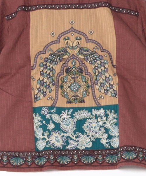 チャイハネ(チャイハネ)の「【チャイハネ】レヘンナ刺繍MEN'Sシャツ(シャツ/ブラウス・メンズ・ターコイズブルー/ブラウン/ホワイト・FREE)」の11枚目の写真