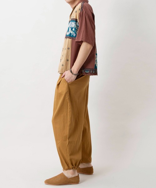 チャイハネ(チャイハネ)の「【チャイハネ】レヘンナ刺繍MEN'Sシャツ(シャツ/ブラウス・メンズ・ターコイズブルー/ブラウン/ホワイト・FREE)」の9枚目の写真