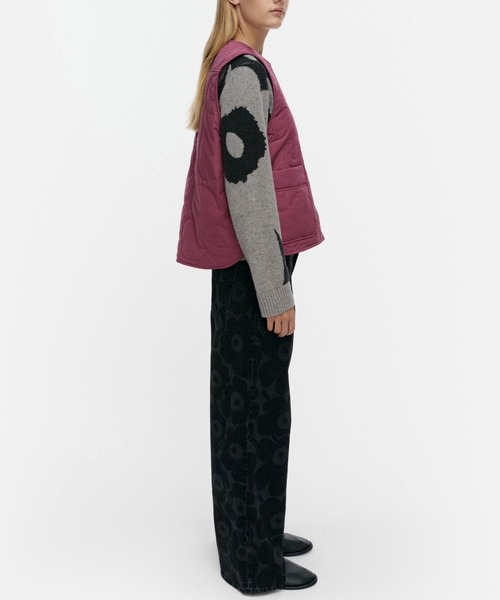 marimekko(マリメッコ)の「【バナー掲載特典付】Kaiverrus Piirto Unikko / light padded vest(その他アウター・レディース・ダークパープル・XX-SMALL/LARGE/MEDIUM/SMALL/X-SMALL)」の6枚目の写真