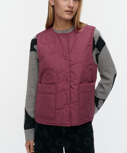marimekko(マリメッコ)の「【バナー掲載特典付】Kaiverrus Piirto Unikko / light padded vest(その他アウター・レディース・ダークパープル・XX-SMALL/LARGE/MEDIUM/SMALL/X-SMALL)」の5枚目の写真
