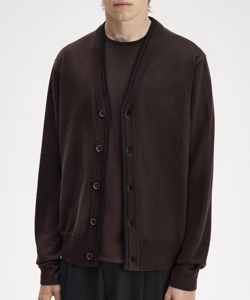FRED PERRY(フレッドペリー)の「【先行予約受付中】Classic Cardigan/クラシックカーディガン(カーディガン/ボレロ・メンズ・ブラック/ブラウン・S/M/L)」の16枚目の写真
