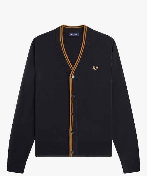FRED PERRY(フレッドペリー)の「【先行予約受付中】Classic Cardigan/クラシックカーディガン(カーディガン/ボレロ・メンズ・ブラック/ブラウン・S/M/L)」の9枚目の写真