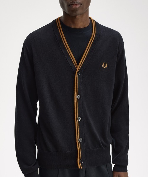 FRED PERRY(フレッドペリー)の「【先行予約受付中】Classic Cardigan/クラシックカーディガン(カーディガン/ボレロ・メンズ・ブラック/ブラウン・S/M/L)」の7枚目の写真