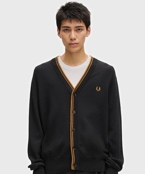 FRED PERRY(フレッドペリー)の「【先行予約受付中】Classic Cardigan/クラシックカーディガン(カーディガン/ボレロ・メンズ・ブラック/ブラウン・S/M/L)」の5枚目の写真