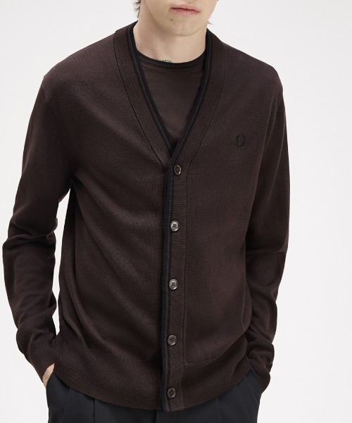FRED PERRY(フレッドペリー)の「【先行予約受付中】Classic Cardigan/クラシックカーディガン(カーディガン/ボレロ・メンズ・ブラック/ブラウン・S/M/L)」の15枚目の写真