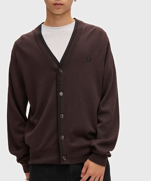 FRED PERRY(フレッドペリー)の「【先行予約受付中】Classic Cardigan/クラシックカーディガン(カーディガン/ボレロ・メンズ・ブラック/ブラウン・S/M/L)」の11枚目の写真