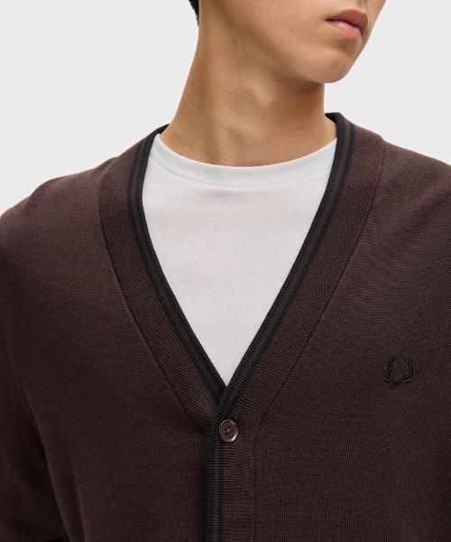 FRED PERRY(フレッドペリー)の「【先行予約受付中】Classic Cardigan/クラシックカーディガン(カーディガン/ボレロ・メンズ・ブラック/ブラウン・S/M/L)」の12枚目の写真