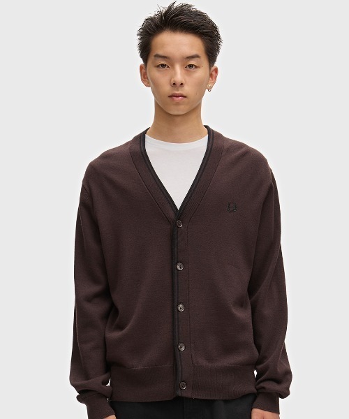 FRED PERRY(フレッドペリー)の「【先行予約受付中】Classic Cardigan/クラシックカーディガン(カーディガン/ボレロ・メンズ・ブラック/ブラウン・S/M/L)」の13枚目の写真