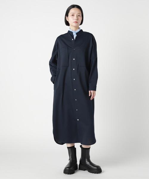 ZUCCa(ズッカ)の「GLEN CHECK JERSEY / ワンピース(ワンピース・レディース・ダークグレー/ブラウン/ネイビー・M size)」の1枚目の写真