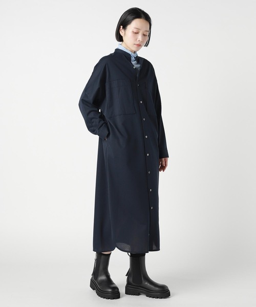 ZUCCa(ズッカ)の「GLEN CHECK JERSEY / ワンピース(ワンピース・レディース・ダークグレー/ブラウン/ネイビー・M size)」の9枚目の写真