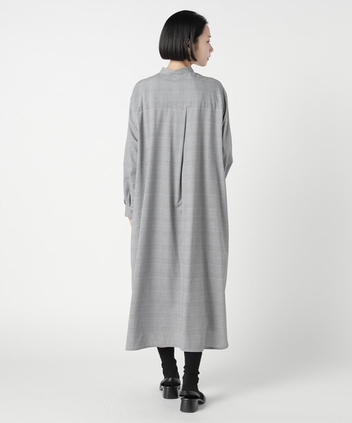ZUCCa(ズッカ)の「GLEN CHECK JERSEY / ワンピース(ワンピース・レディース・ダークグレー/ブラウン/ネイビー・M size)」の13枚目の写真