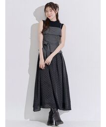 MERCURYDUO | トレンチビスチェ異素材ドッキングキャミワンピース(ワンピース)