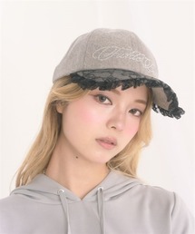 FickleBebe（フィクルベベ）の「レースレイヤードフリルＣＡＰ（キャップ）」