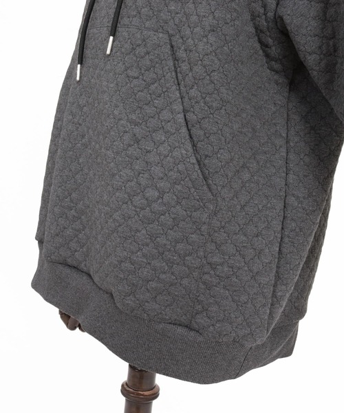 CAMBIO（カンビオ）の「mpa4172- クローバー柄プルパーカー(BP-BFA0130)（パーカー・メンズ・チャコール/ネイビー/ブラック・S/M/L）」の14枚目の写真