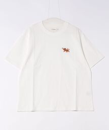 ★ATELANE★16/-OE天竺ワンポイント刺繍TEE（トラ、ヒョウ）