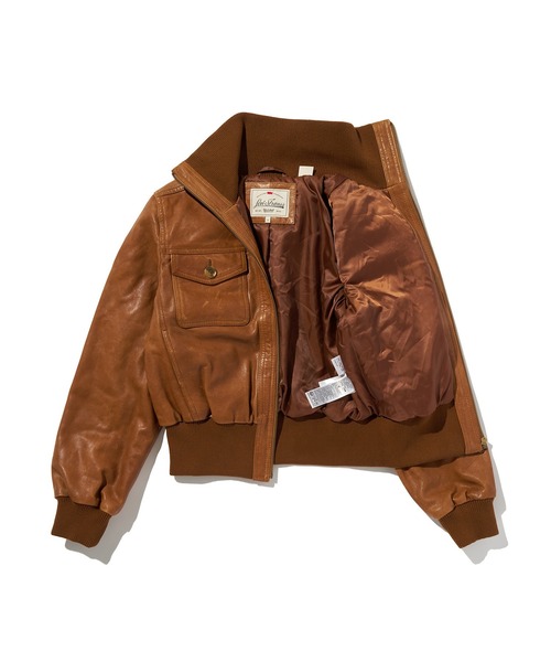 Levi's(リーバイス)の「Levi's/リーバイス KIRA SHRUNKEN ボンバージャケット(ブルゾン・レディース・ブラウン・M/XS/S)」の10枚目の写真