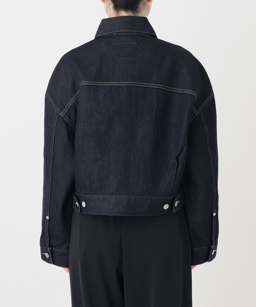 Spick & Span(スピックアンドスパン)の「《別注 / 》LEVI’S for Spick & Span LOOSE CROP TRUCKER(デニムジャケット・レディース・ネイビー・SMALL)」の6枚目の写真