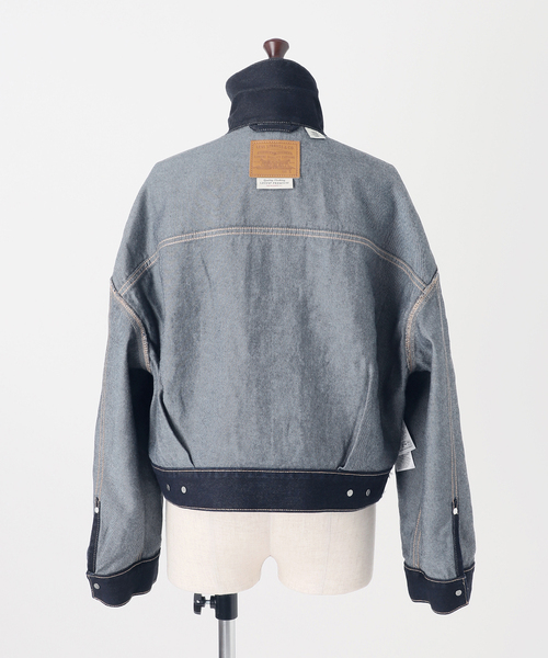 Spick & Span(スピックアンドスパン)の「《別注》LEVI’S(R) for Spick & Span LOOSE CROP TRUCKER(デニムジャケット・レディース・ネイビー・SMALL)」の21枚目の写真