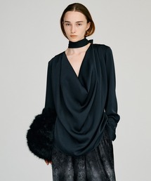 PRANK PROJECT（プランクプロジェクト）の「【2026Autumn Pre-Order】カウルネックシャツ   Cowl Neck Shirt（シャツ/ブラウス）」