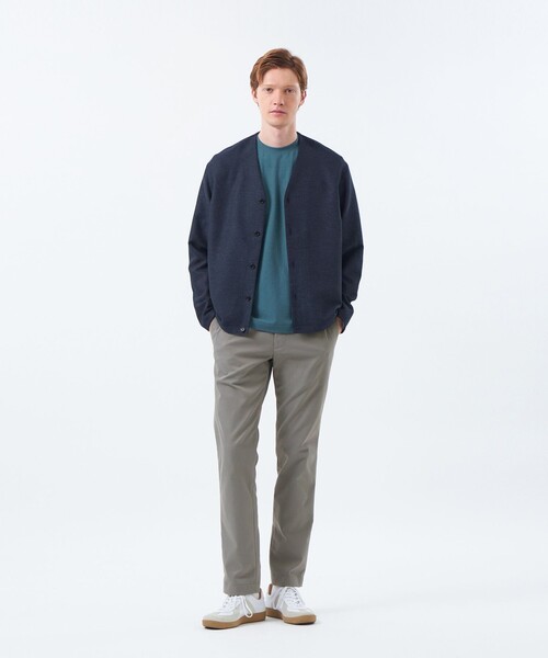 MACKINTOSH PHILOSOPHY(マッキントッシュ フィロソフィー)の「テーラードジャージー ノーカラージャケット ウール混起毛カラミ(ノーカラージャケット・メンズ・ダークブラウン/チャコールグレー/ダークネイビー・38/40)」の5枚目の写真